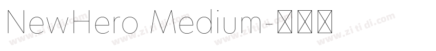 NewHero Medium字体转换